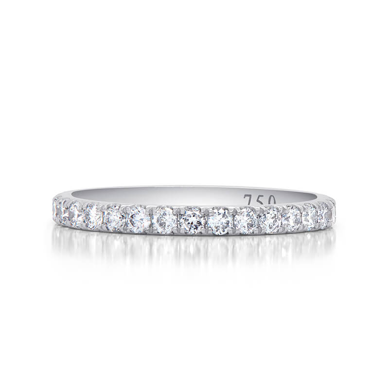 white gold dress rings Chanel Hugs & Kisses Diamond 18k White Gold Cocktail Ring Sz 6 main image 0